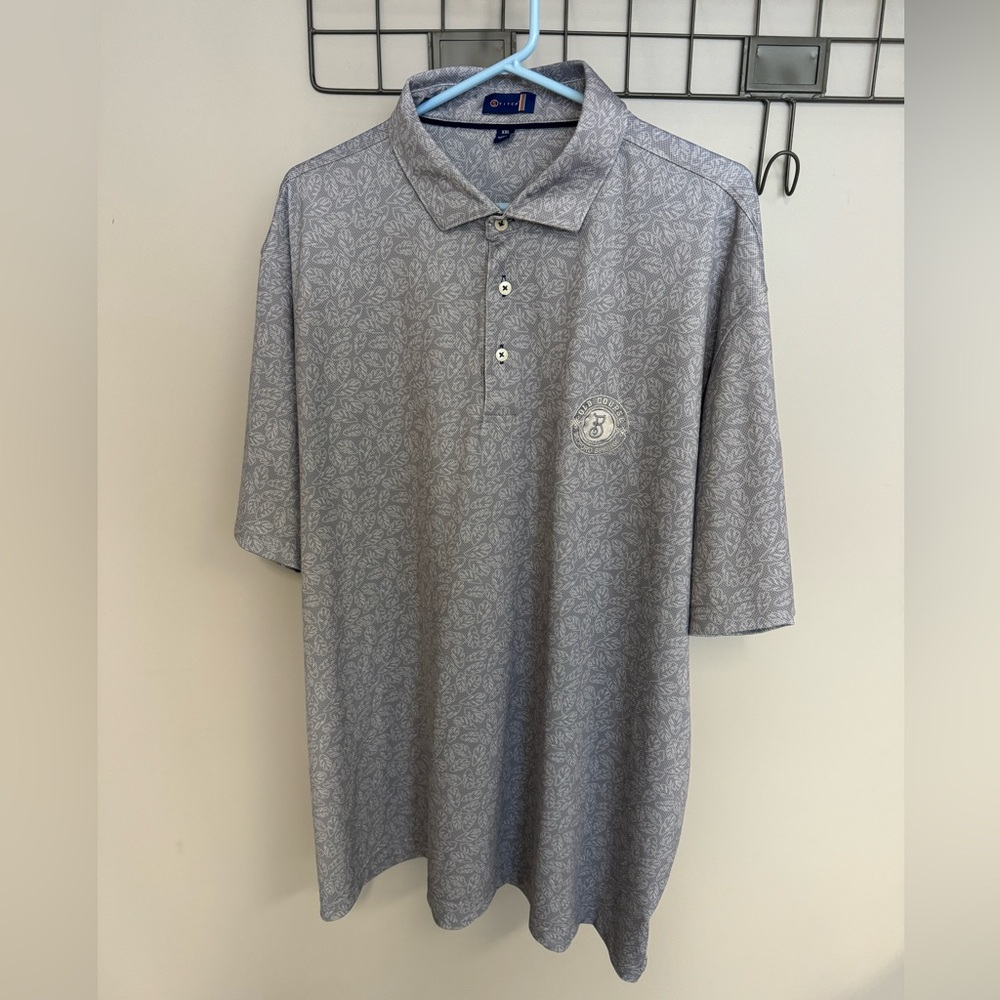 Stitch Golf polo 2XL floral design